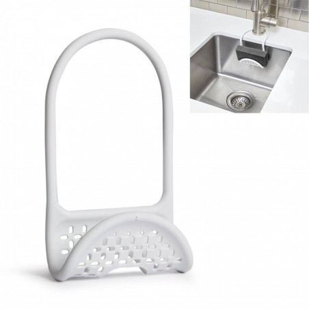 Porte Ponge Cuisine Flexible Pour Vier Blanc