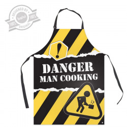 Tablier De Cuisine Rigolo Pour Homme Danger Man Cooking