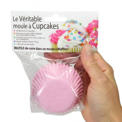 Moules à cupcake en papier, rose, 50pcs