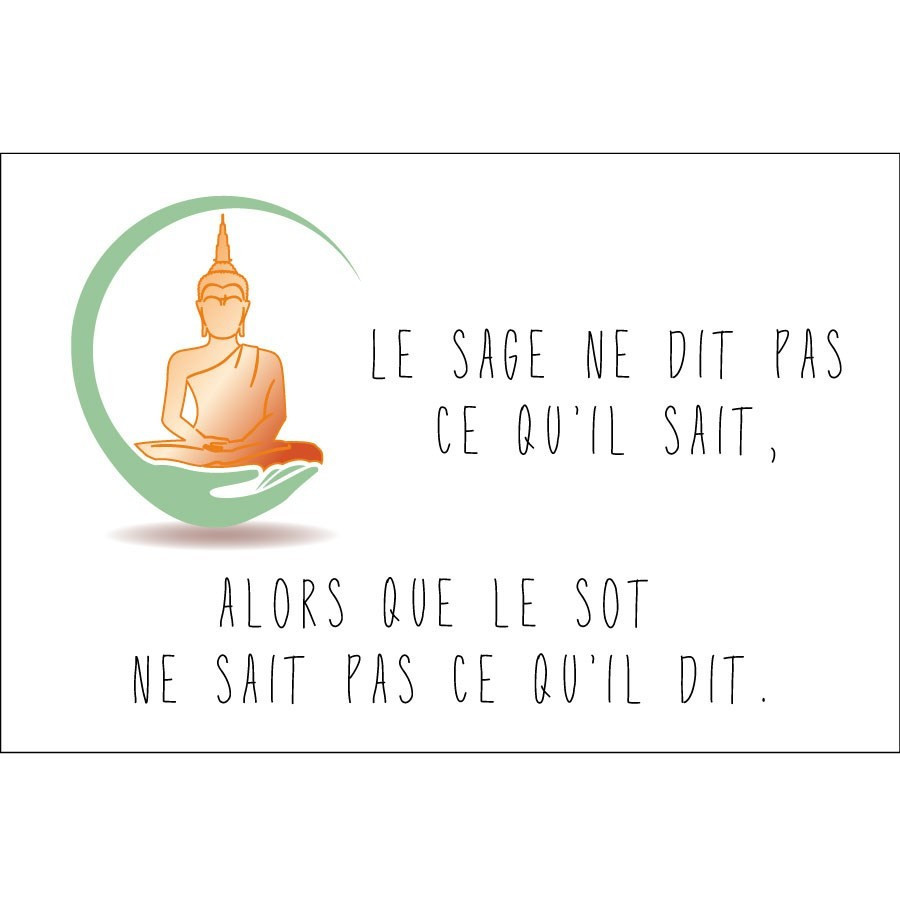 Panneau Humour Déco Le Sage Et Le Sot