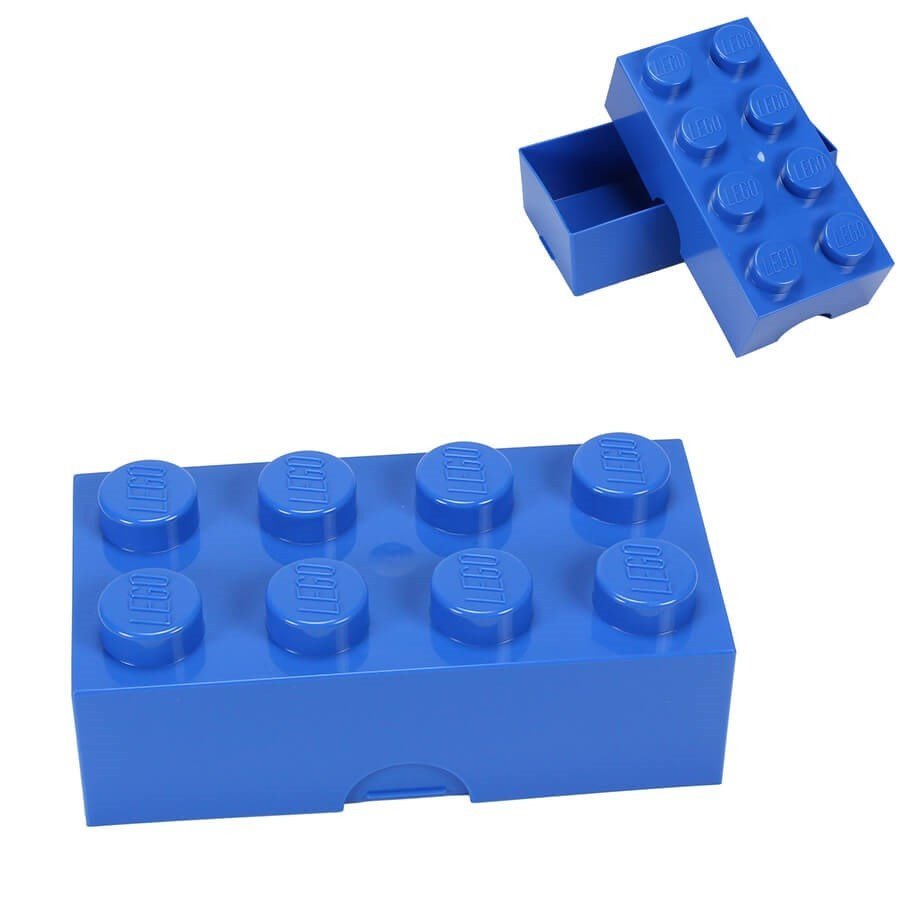 Boîte de construction bleue