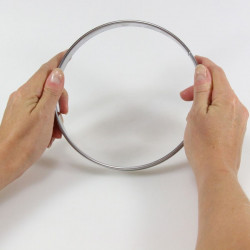 Cercle à tarte en inox 12 cm - Gobel