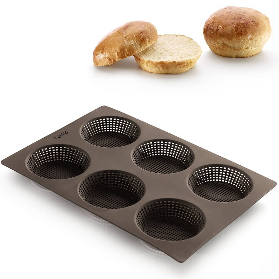 Moule Petits Pains Ronds En Silicone Perfor Lekue