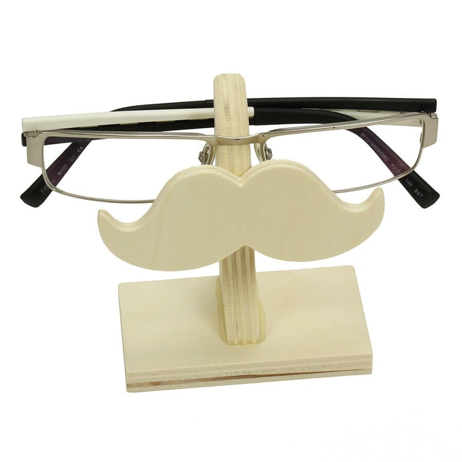 Porte Lunettes En Bois Moustache