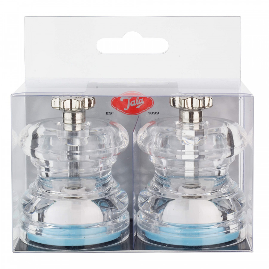 Coffret mini moulins  sel  et  poivre  transparent Tala