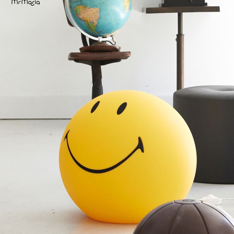 Lampe Smiley jaune XL Mr Maria