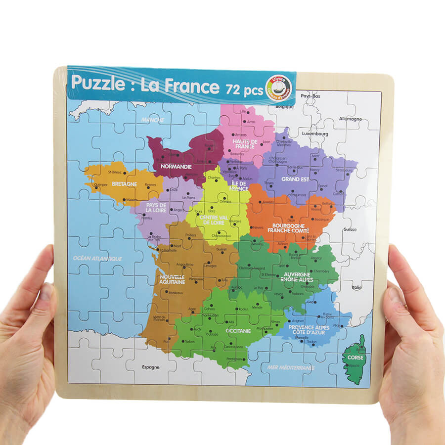 Puzzle France 72 Pièces En Bois