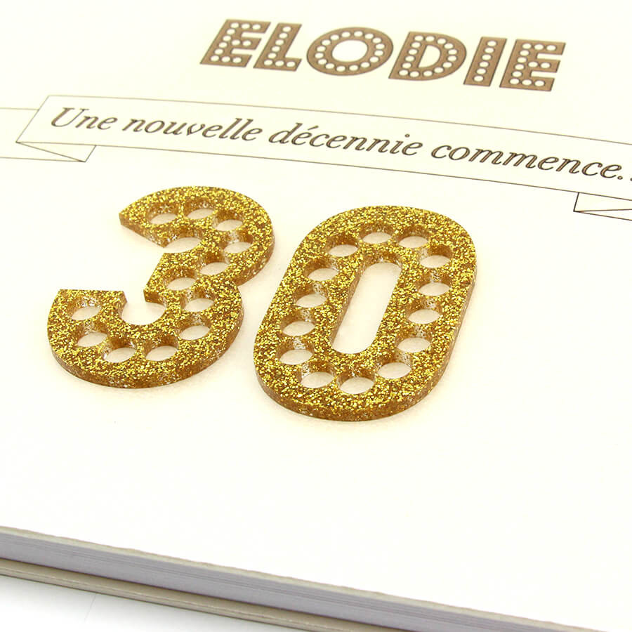 Livre D'or Anniversaire Personnalisé - Age 3D Déco