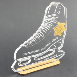 Trophée Patin à glace artistique personnalisable