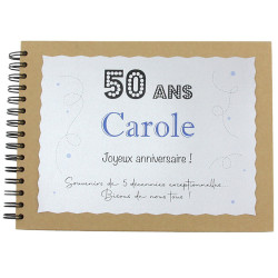 Livre d'or anniversaire personnalisable avec textes