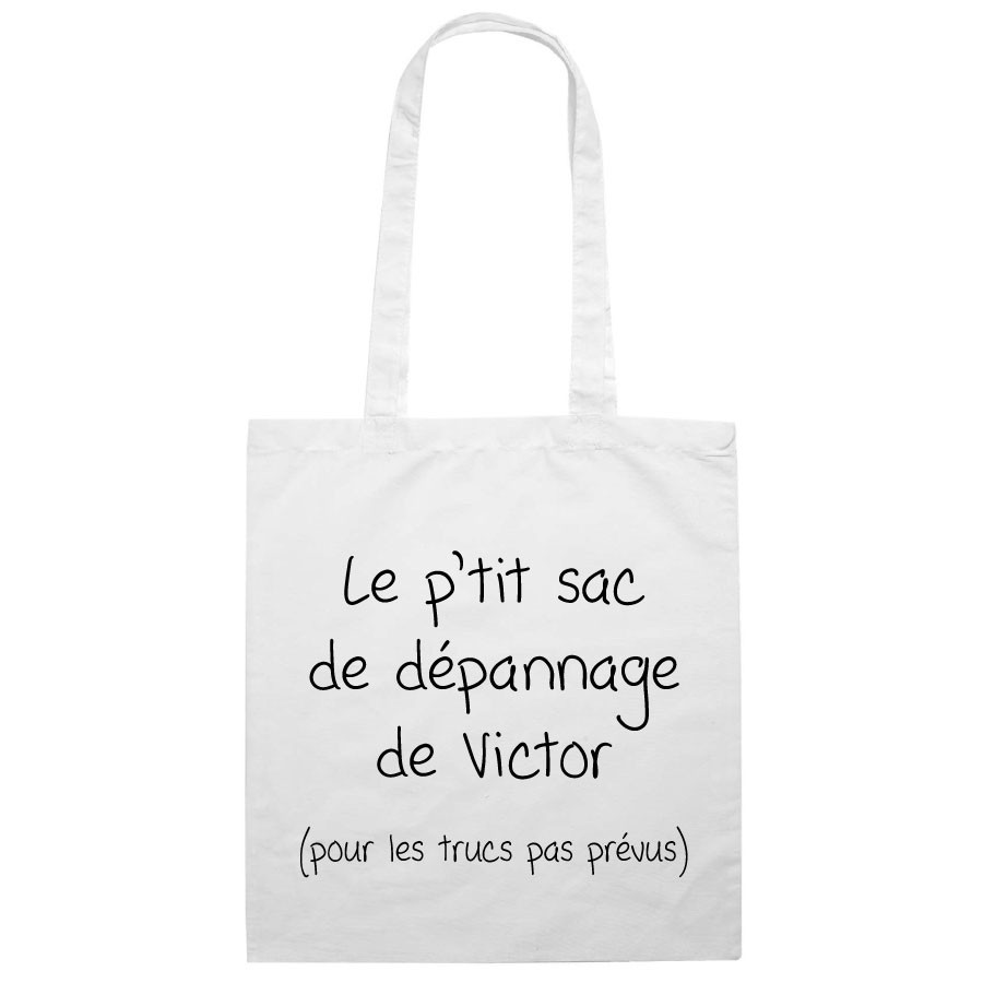 Tote bag personnalisable Sac de dépannage