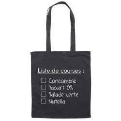 Tote bag à personnaliser Liste de courses