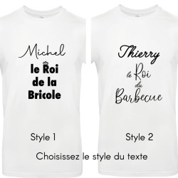 T-shirt homme humour à personnaliser Le roi