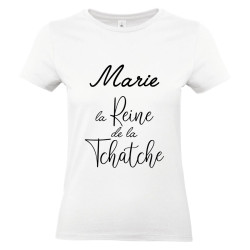 T-shirt femme humour à personnaliser La reine