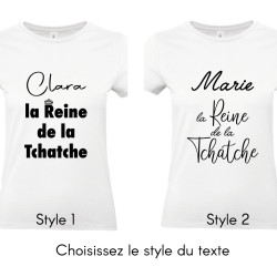 T-shirt femme humour à personnaliser La reine