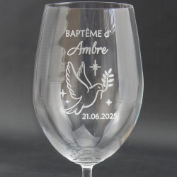 Verre personnalisé baptême parrain marraine